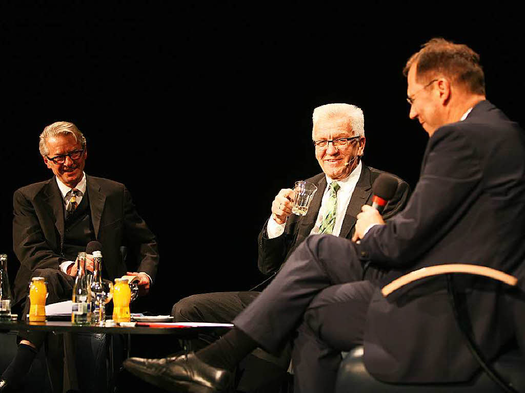 Winfried Kretschmann antwortete auf die Fragen der BZ-Redakteure Stefan Hupka und Thomas Fricker. Auerdem konnten Gste Fragen an den Ministerprsidenten stellen.