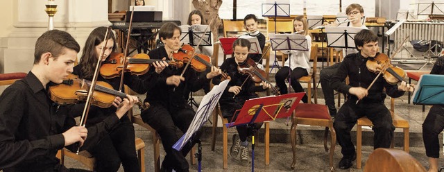 Das reduzierte Jugendsinfonieorchester...valdis &#8222;Vier Jahreszeiten&#8220;  | Foto: Gabriele Zahn