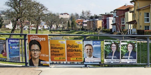 Wahlzeit ist immer auch Wahlplakat-Zeit.   | Foto: Olaf MIchel