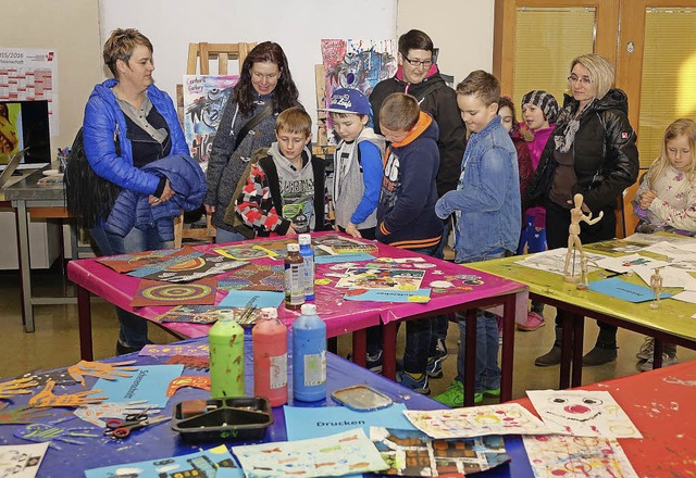 groes Interesse an Gemeinschaftsschul...sentalschule beim Tag der offenen Tr.  | Foto: Hans-Jrgen Hege