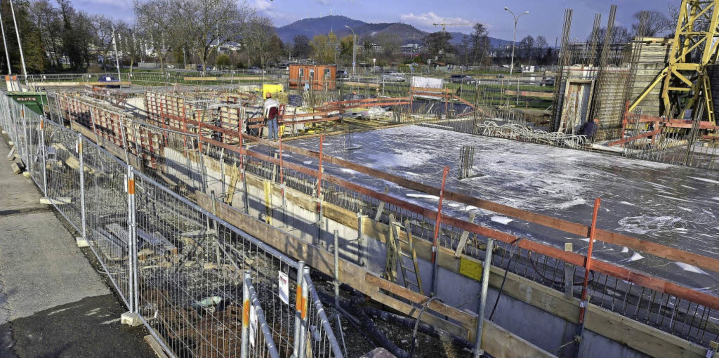 Wenigstens hier geht&#8217;s voran: Bauarbeiten in Gutleutmatten-West  | Foto: Thomas Kunz