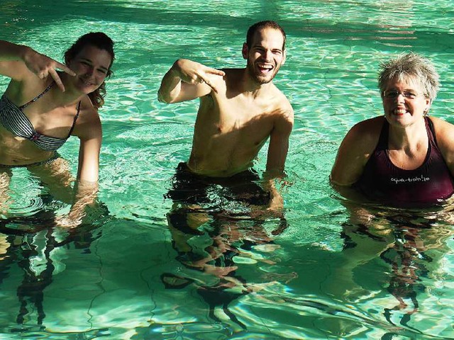 Die Organisatoren des feucht-frhliche...uhr, Tobias Gary und Michaela Schmitz.  | Foto: privat