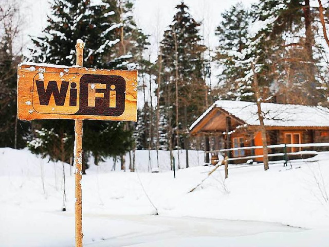 Selbst im verschneiten Estland gibt es  W-Lan.  | Foto: dpa