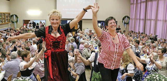 Der Bayerische Abend war ein  Knaller ...lumsjahr des Frauenvereins Weitenau.   | Foto: Hans-Jrgen Hege