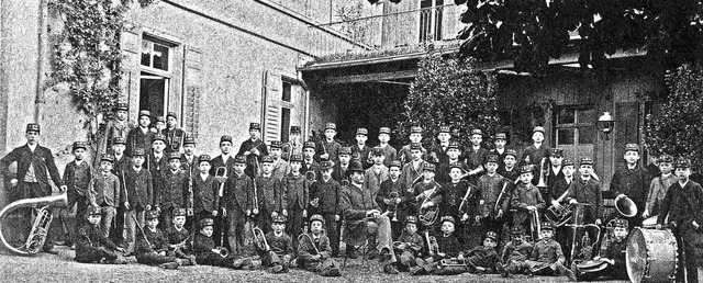 So sah die Jugendmusik im Jahr 1891 aus.   | Foto: Stadt Waldkirch
