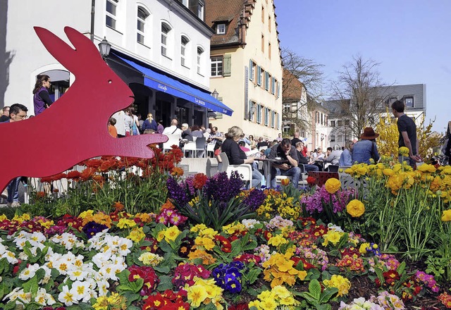 berall in der Innenstadt blht es rec...sonntag der Lahrer Werbegemeinschaft.   | Foto: Wolfgang Knstle