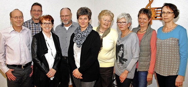 Der Vorstand des TV Haltingen (von lin... Feuchter und Anja Larondelle-Bartsch   | Foto: Sedlak