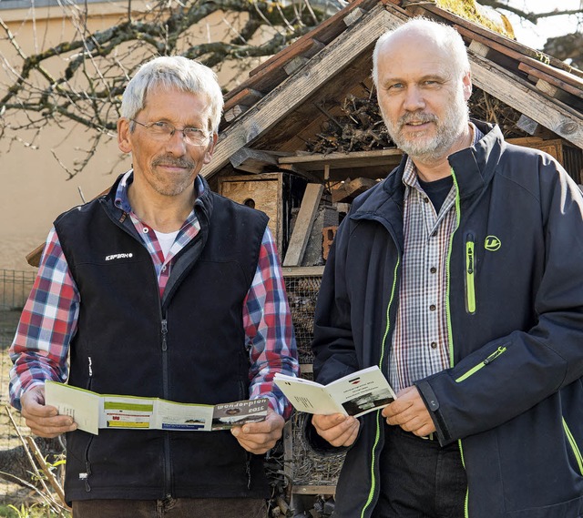 Christian Wacker (links) und Glen Tobi...zheim prsentieren das neue Programm.   | Foto: Olaf Michel