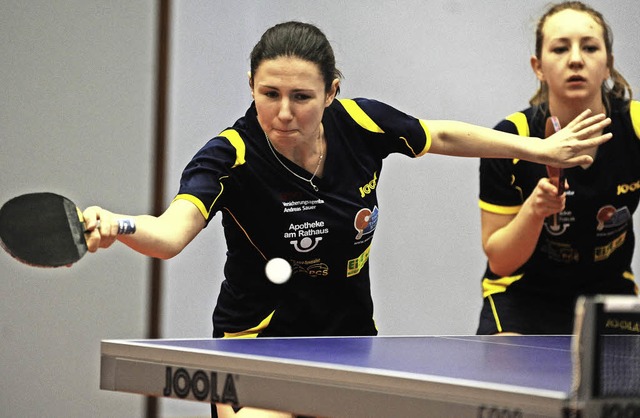 Eines der strksten Duette der Liga: Ievgeniia Vasylieva (links) und Lilli Eise  | Foto: meinrad Schn