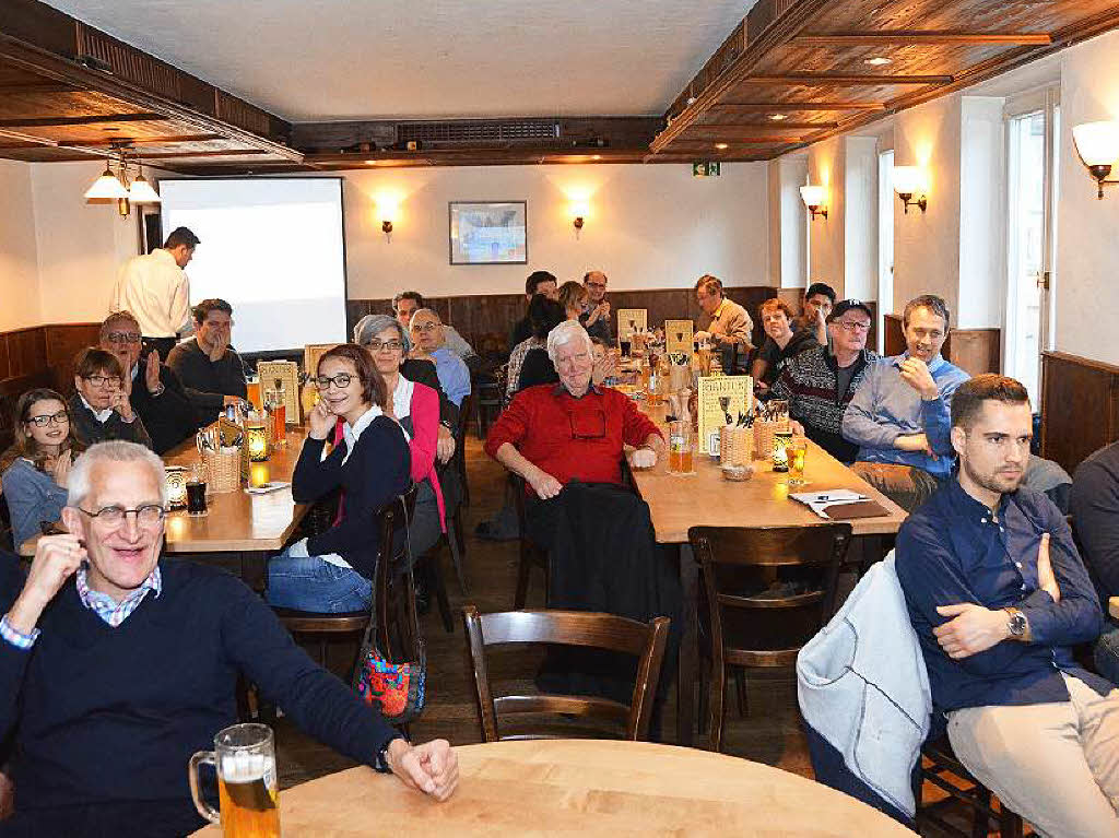 Die Freiburger FDP traf sich im Ganter Brauereiausschank