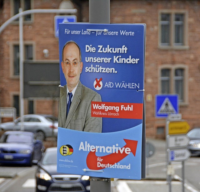 16,3 Prozent fr die AfD, mehr gab&#8217;s kreisweit nur in Utzenfeld.   | Foto: Lauber