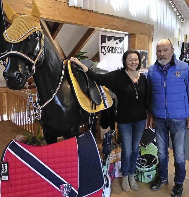 25 Jahre Reitsport BudererStefanie und Gerhard Buderer.  | Foto: Aribert Rssel