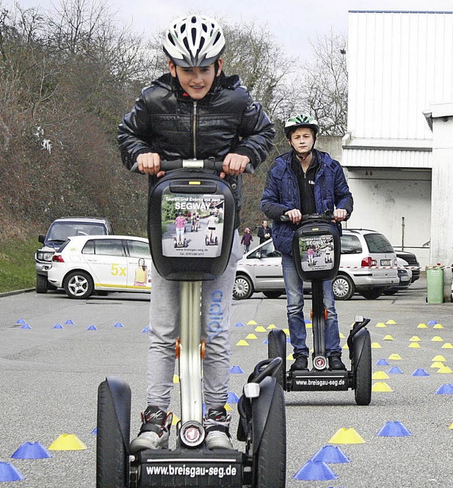 Ein Spa fr Jung und Alt: mit dem Segway fahren.   | Foto: Jonas Hirt