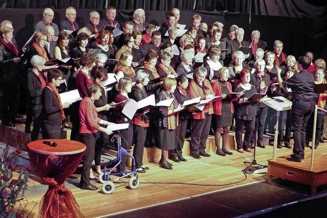 Die Besucher singen begeistert mit