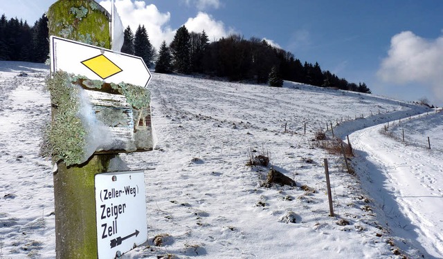 128 Kilometer Wanderwege halten Peter Kroll und seine Helfer in Schuss.   | Foto:  dirk Sattelberger