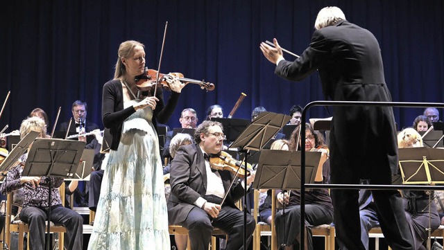 Die Geigerin Sarah Mller-Feser war di... des Markgrfler Symphonieorchesters.   | Foto: Dorothee Philipp