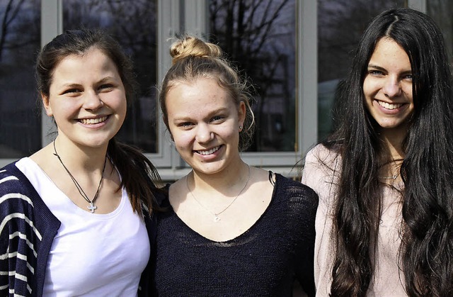 Franziska Seifert, Carla Disch und Lau...hlten sich in der Toskana sehr wohl.   | Foto: Lara Walter