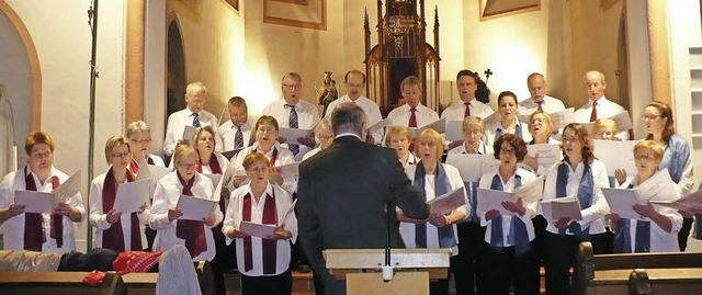 Lieder mit religisen und spirituellen...chte Chor Grimmelshofen im Repertoire.  | Foto: Gertrud Rittner