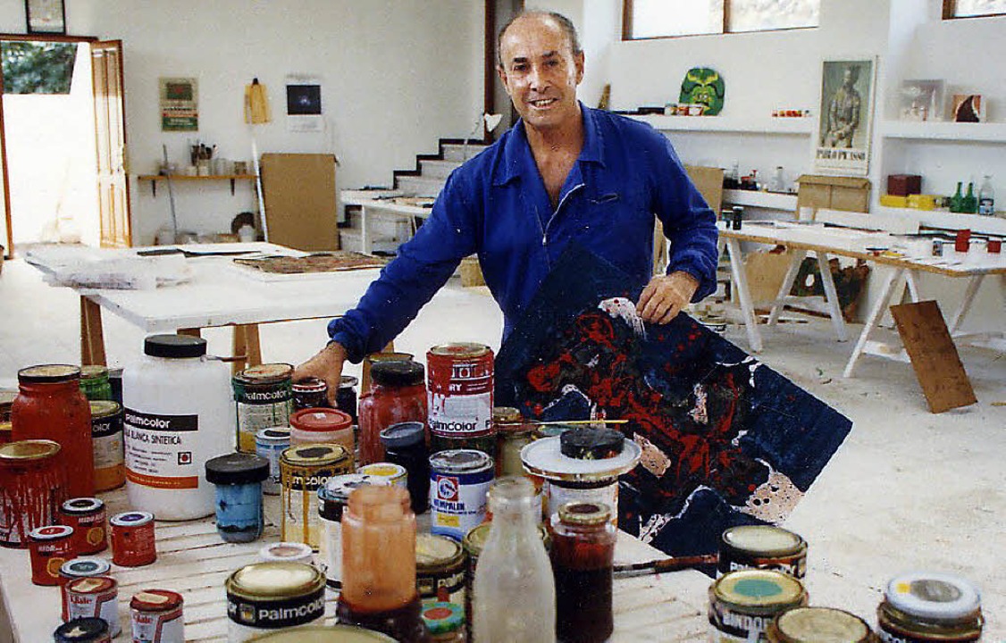 Der Künstler 1991 im Atelier in Haría  | Foto: Fundación César Manrique