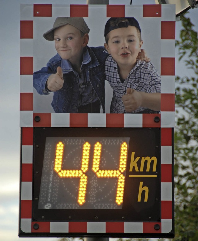 In Hartheim sollen weitere Tempo-Tafeln angebracht werden.   | Foto: Hannes Lauber