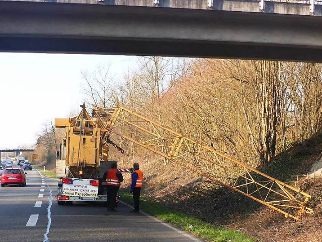 Stimmt: Dieser Anhnger  schwenkte aus... eine Pkw-Fahrerin auf der Paduaallee.  | Foto: Polizei Freiburg