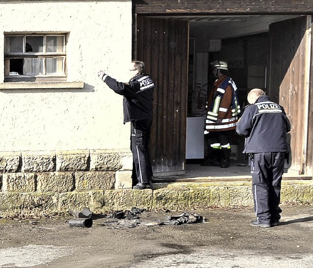 Feuerwehr  beim Einsatz in der Lffinger Innenstadt.   | Foto: Kamera24/M. Ganz