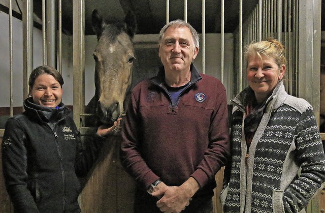 Das neue Fhrungstrio des Reitvereins ...rank, Otto Berger und  Claudia Flsch   | Foto: Sandra Decoux-Kone