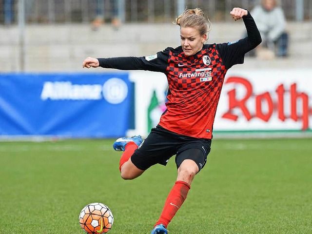 Lena Petermann spielt seit dem SOmmer 2014 in Freiburg  | Foto: Patrick Seeger