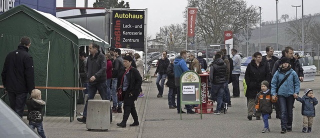 Zum Gewerberundweg hatte der Auggener Gewerbeverein am Sonntag eingeladen.   | Foto: Volker Mnch