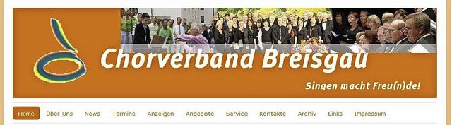 Alles neu: Name, Logo und Internetseite des Chorverbands Breisgau   | Foto: Screenshot:BZ