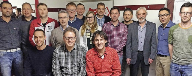 Jubilare und Vorstand des FC Schnau (...lz, Edgar Strohmeier, Christof Meder.   | Foto: Hege