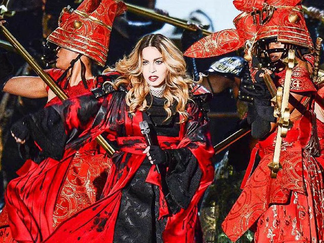 Madonna bei einem Konzert in Taiwan im Februar 2016  | Foto: dpa