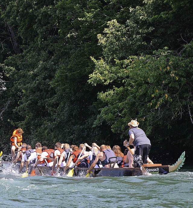 Beim Drachenbootrennen im vergangenen Jahr   | Foto: Heinz Vollmar
