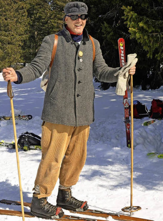 Zurck zu den Anfngen des Skilaufs: Walter Mhl  | Foto: Hannah Steinebrunner