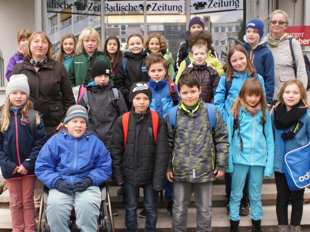 Die Klasse 4c, der Michael-Friedrich-Wild-Grundschule Mllheim.