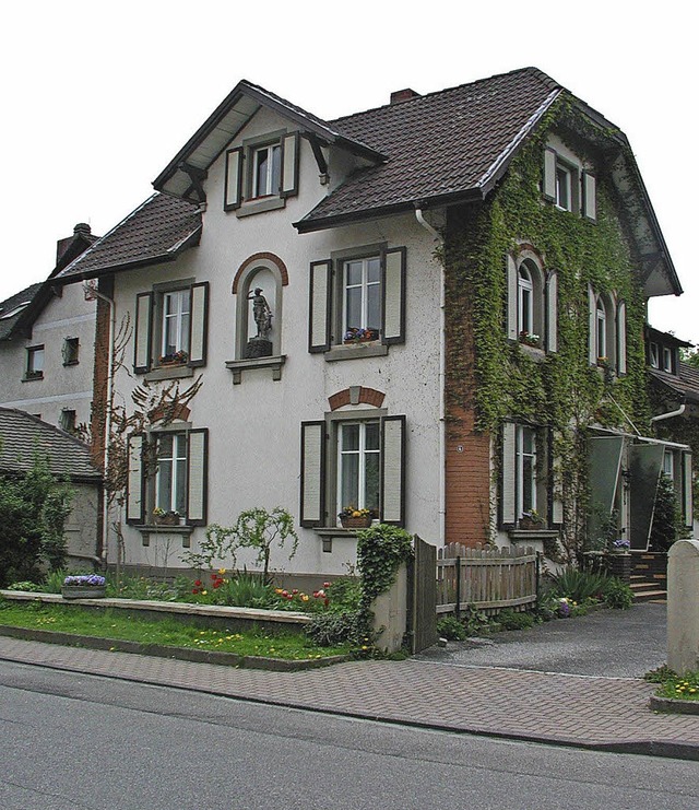 In diesem Haus in der Auggener Hauptst... Wernicke heute vor 70 Jahren geboren.  | Foto: Dorothee Philipp