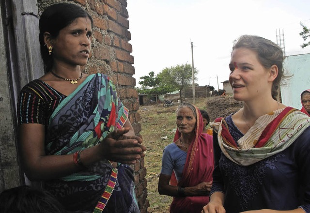 Paula Grzesiek, einst Schlerin am &#8222;Hebel&#8220;,  in Indien   | Foto: privat