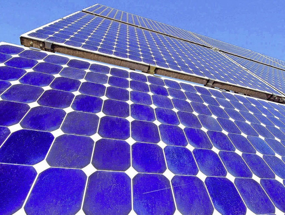 Photovoltaik &#8211; diesem Thema will...enschaft in Zukunft verstrkt widmen.   | Foto: dpa