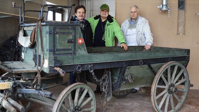 ber den historischen Kanonenwagen aus...ichtmuseums Klausenhof, Helmut Eckert   | Foto: Sandhya Hasswani