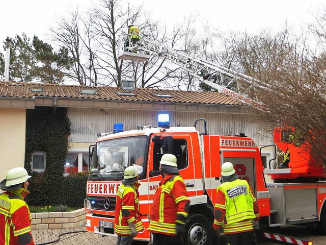 Die Feuerwehren Hartheim und Bad Krozingen waren auf dem Hardthof im Einsatz. 