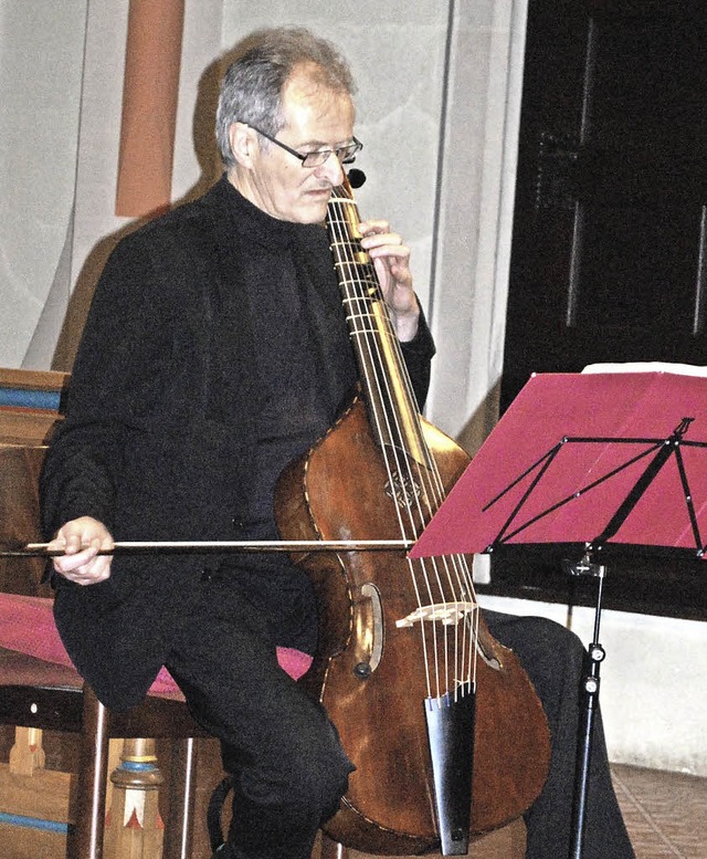 Ein Virtuose an der Gambe: Ekkehard Weber   | Foto: Sylvia-Karina Jahn