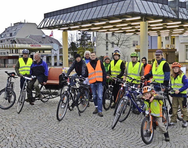 Radler der Initiative Critical Mass vo...trae ernst- und wahrgenommen werden.   | Foto: Wieschenkmper