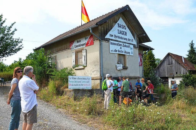 Der Zoff um das im vergangenen Sommer ...nwrterhuschen in Auggen geht weiter.  | Foto: sigrid umiger