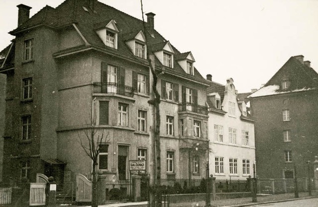 Das historische Bild zeigt einen Absch...rae um 1930 (Hausnummern 41 bis 45).   | Foto: Stadtarchiv