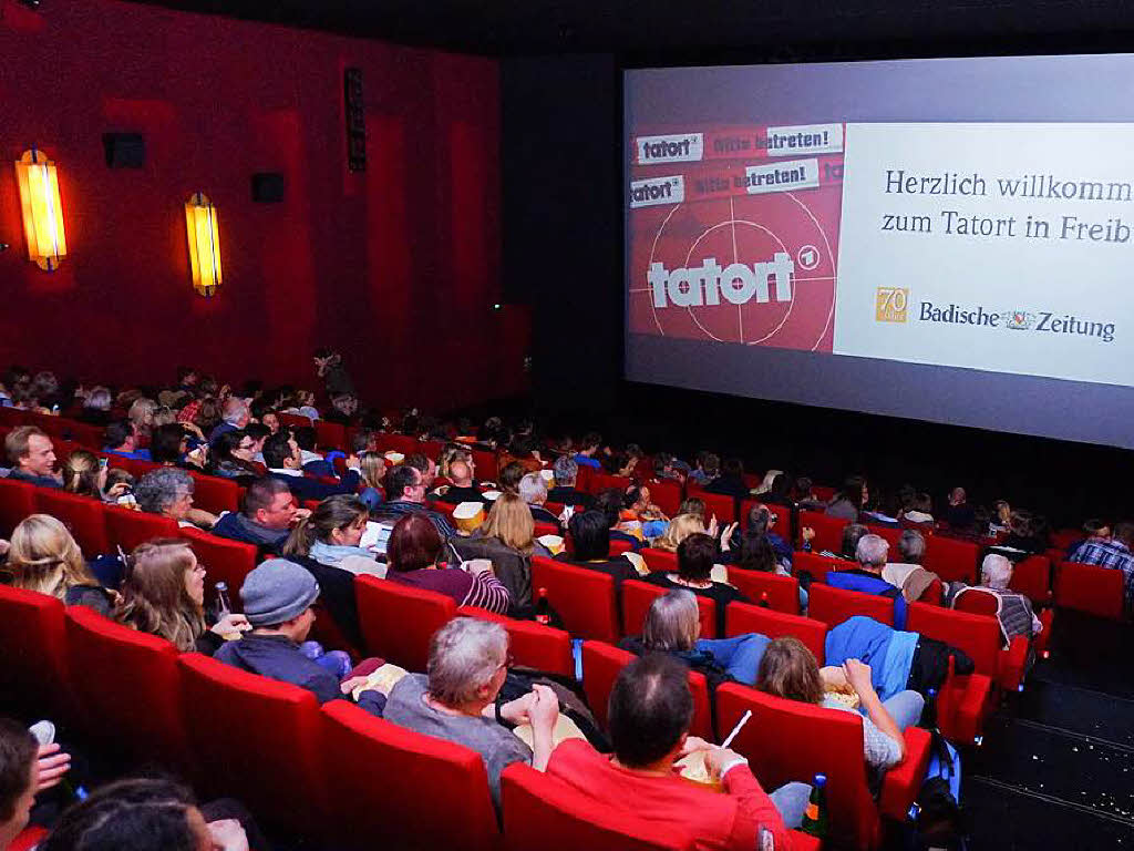 Public Viewing im Cinemaxx: Der Freiburg-Tatort im Kino.
