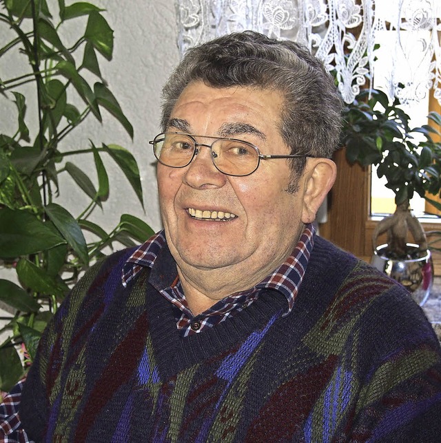 Max Eiche feiert heute seinen 80. Geburtstag.   | Foto: Gabriele Poppen