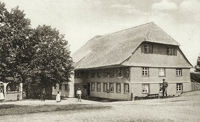 Ein Rathaus hatte die Gemeinde Hinters...immer im Gasthaus Steinbach-Hirschen.   | Foto: Repro: Alexandra Wehrle