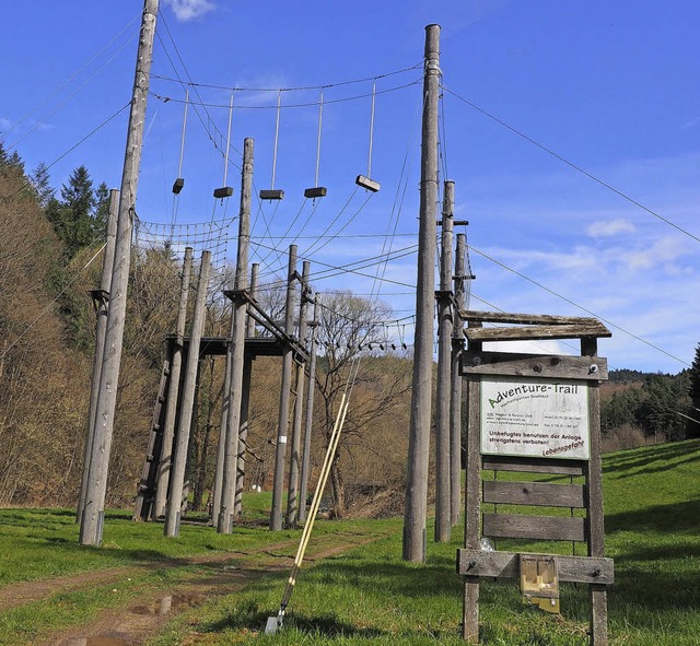 Verwaist ist der Hochseilgarten &quot;...die Pchterin will nicht weitermachen.  | Foto: Susanne Gilg