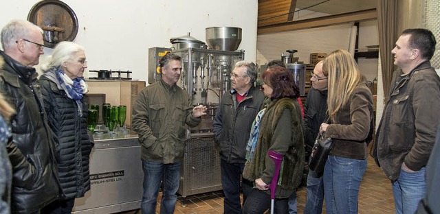 Vor der  Weinmesse war eine Betriebsbesichtigung im Weingut Jger  | Foto: Olaf MIchel