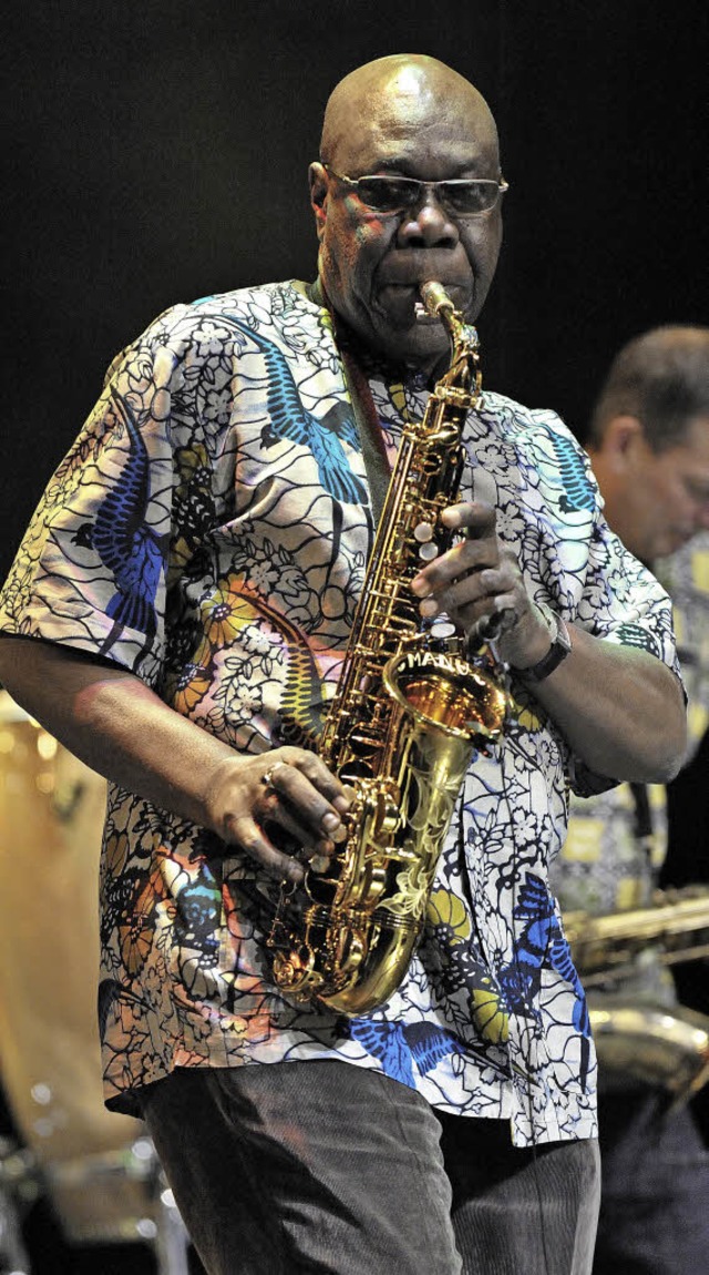 Seine Leidenschaft ist das Saxophon: Manu Dibango  | Foto: Pascal Thiebaut